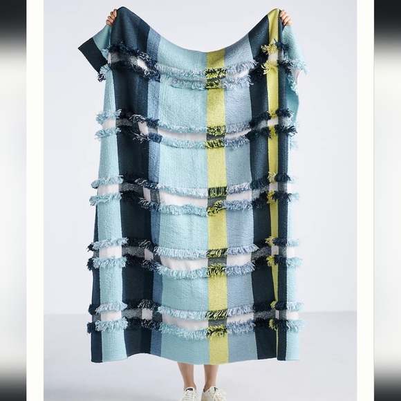 Anthropologie Woven Daybreak Throw Blanket